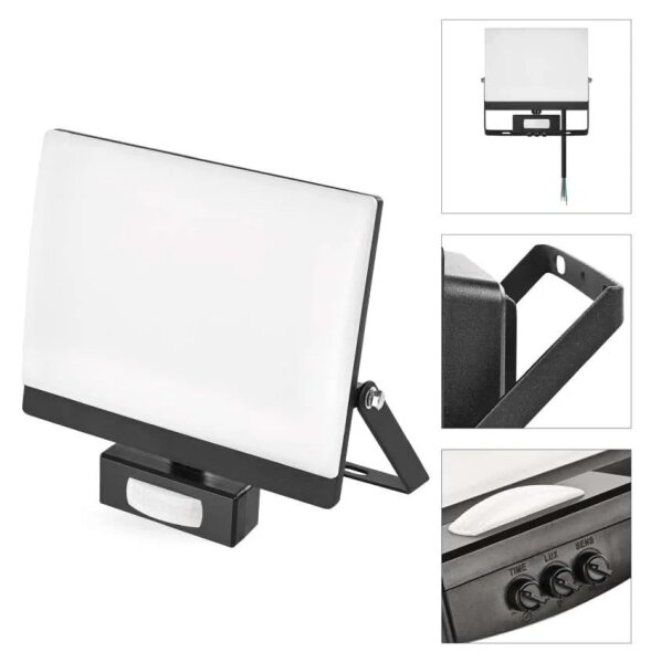 Proiector LED cu senzor de mișcare TAMBO EVO LED/50W/230V 4000K IP44 negru