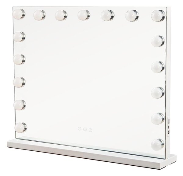 Brilagi - Oglindă de machiaj LED reglabilă HOLLYWOOD LED/15W/230V 60x50 cm albă