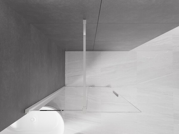 Mexen Velar, usa culisanta de intrare 70x200 cm, sticla transparenta 8mm, crom, 871-070-000-03-01