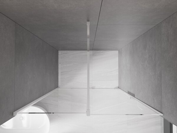 Mexen Velar, usa culisanta pentru deschidere 130x200 cm, sticla transparenta 8mm, profil cromat, 871-130-000-01-01