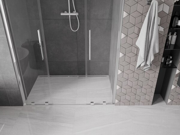 Mexen Velar Duo, usa culisanta pentru deschidere 150x200 cm, sticla transparenta 8mm, profil cromat, 871-150-000-02-01