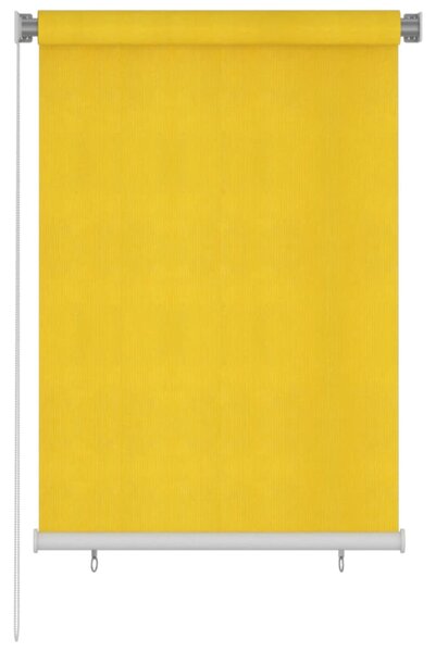Jaluzea tip rulou de exterior, galben, 100x140 cm, HDPE
