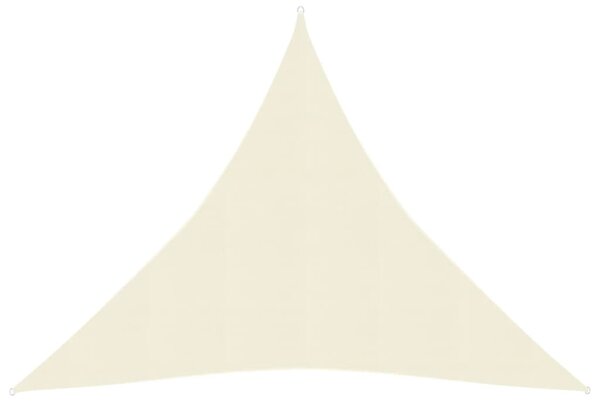Pânză parasolar, crem, 4,5x4,5x4,5 m, HDPE, 160 g/m²