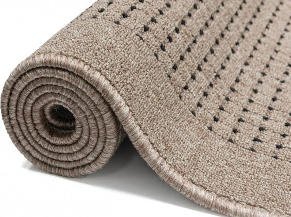 Traversa Antiderapanta Hol Bucatarie, Model Lester Mocha, Maro 67 x 300