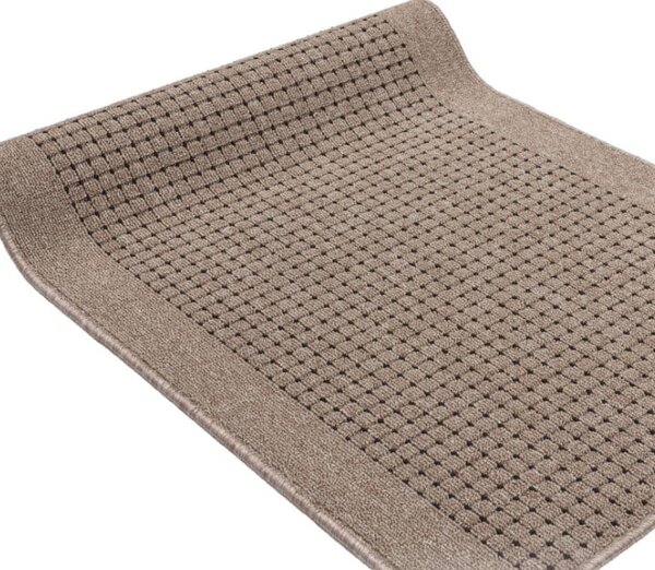 Traversa Antiderapanta Hol Bucatarie, Model Lester Mocha, Maro 67 x 300