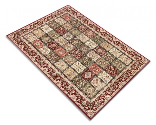 Covor Sufragerie Dormitor, Model Timbre 1518 120, Rosu Rosu, Dreptunghi, 120 x 170