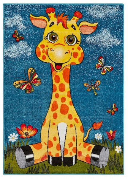 Model Girafa11112 140 , Covor Copii Dreptunghiular, Multicolor Multicolor, Dreptunghi, 160x230