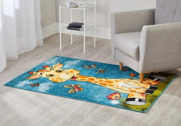 Model Girafa11112 140 , Covor Copii Dreptunghiular, Multicolor Multicolor, Dreptunghi, 160x230