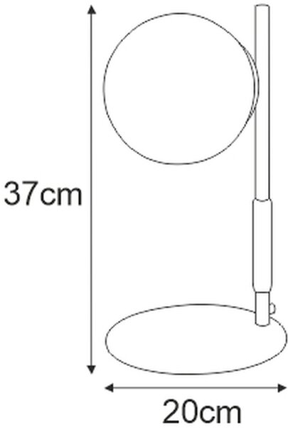 Kaja Tambo veioză 1x40 W alb-negru K-4955