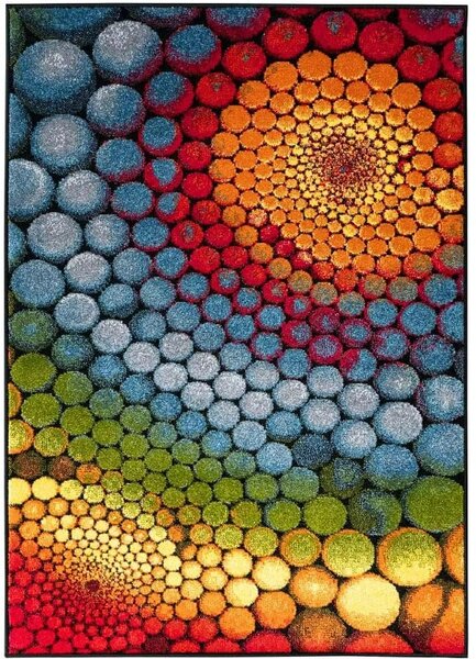 Covor Dreptunghiular Living Dormitor, Model 11056,Multicolor Multicolor, Dreptunghi, 80x150