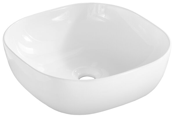 Comad Smile lavoar 41x41 cm pătrat de blat alb luciu UM-6252SMILE40DP