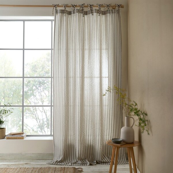 Draperie gri 140x229 cm Zanzibar Woven Stripe – Pineapple Elephant