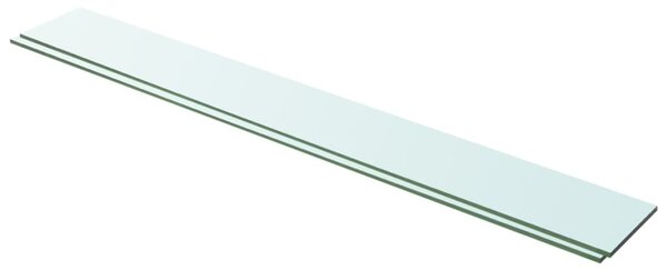 Rafturi, 2 buc., 100 x 12 cm, panouri sticlă transparentă