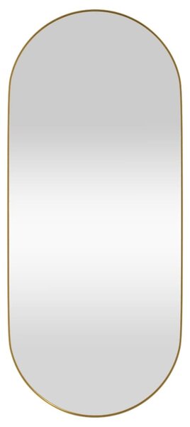 Oglindă de perete, auriu, 30x70 cm, ovală
