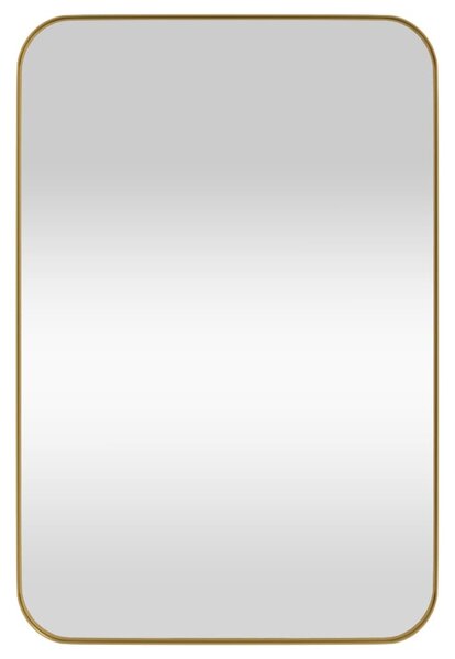 Oglindă de perete, auriu, 40x60 cm, dreptunghiulară