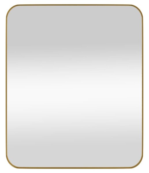 Oglindă de perete, auriu, 50x60 cm, dreptunghiulară