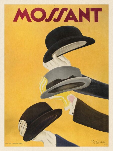 Reproducere Mossant (Vintage Hat Ad) - Leonetto Cappiello
