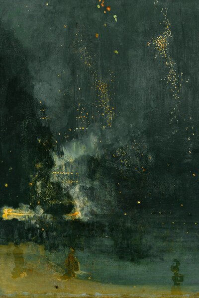 Reproducere Nocturne in Black & Gold (The Fallen Rocket) - James McNeill Whistler