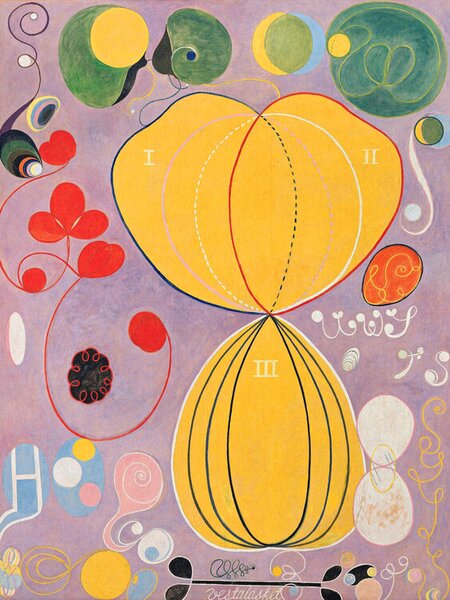 Reproducere The 10 Largest No.7 (Purple Abstract) - Hilma af Klint