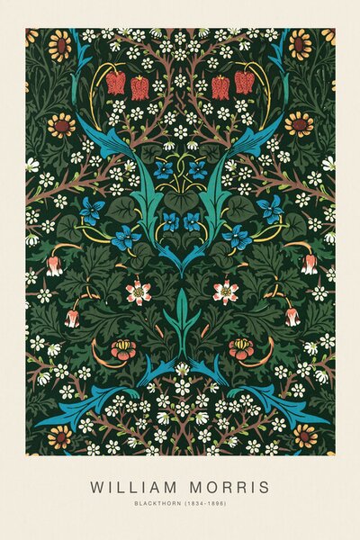 Reproducere Blackthorn (Special Edition Classic Vintage Pattern) - William Morris, (26.7 x 40 cm)