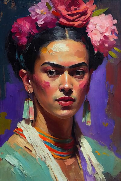 Ilustrație Portrait Of Frida, Treechild