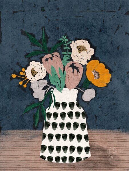 Ilustrație Moody Florals, Erum Khalili, (30 x 40 cm)