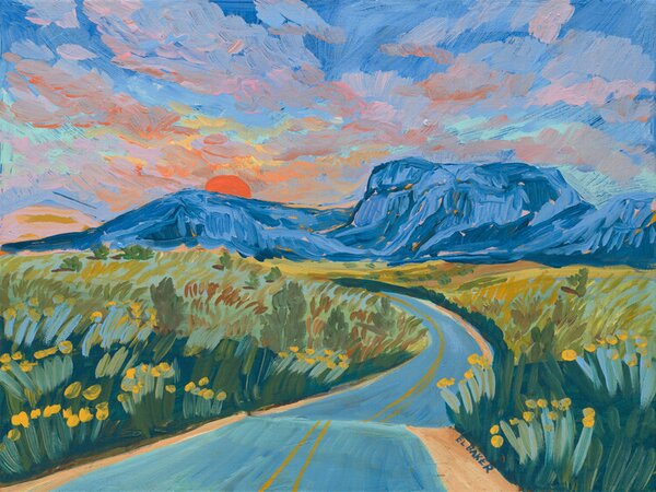 Ilustrație The road, Eleanor Baker, (40 x 30 cm)