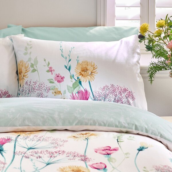 Lenjerie de pat pentru pat dublu cu 3 piese 200x200 cm Meadowsweet Floral – Catherine Lansfield