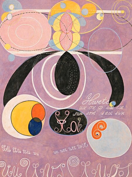 Reproducere The 10 Largest No.6 (Purple Abstract) - Hilma af Klint