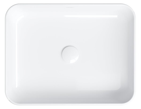 Omnires Corona lavoar 50x39 cm dreptunghiular de blat alb luciu CORONA500BP