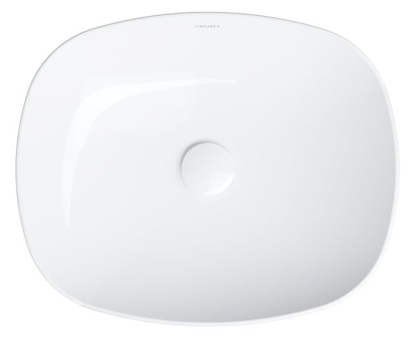 Omnires Portland lavoar 47x39 cm dreptunghiular de blat alb luciu PORTLAND475BP