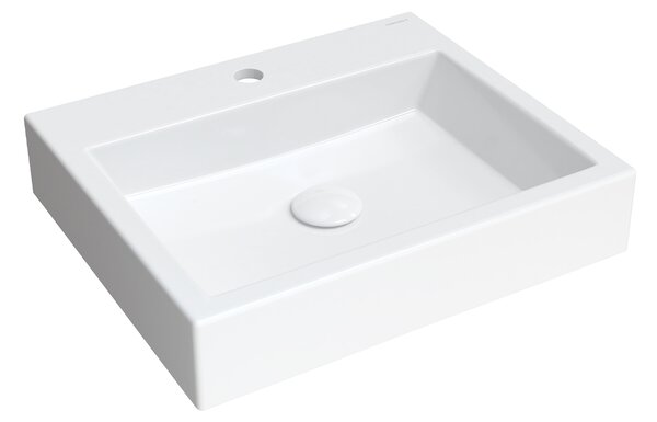Omnires M+ lavoar 50x42 cm dreptunghiular clasică-de blat alb luciu Thasos500BP
