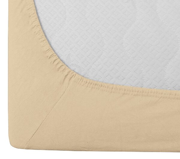 Cearsaf jersey BASIC crem 90 x 200 cm