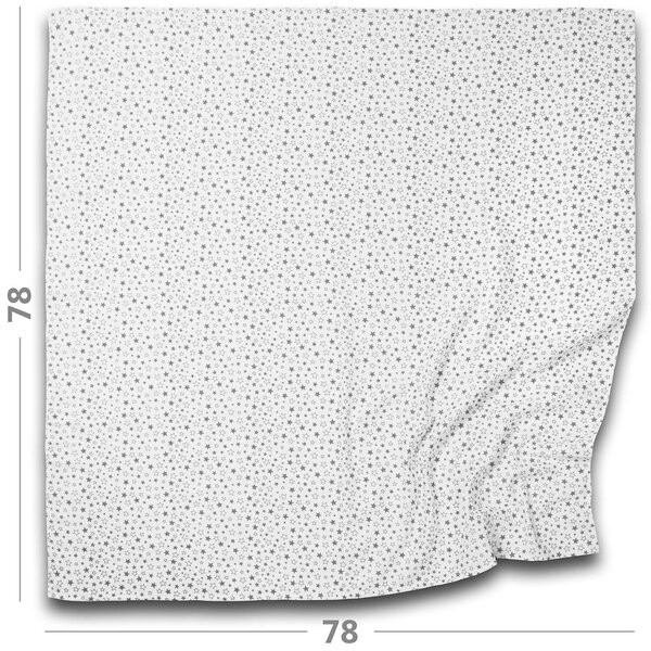 Set 3 paturici muselina soft 78x78 cm Kidizi Pink Hearts, 100% bumbac
