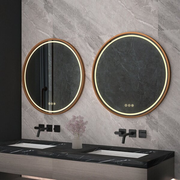 Oglindă LED 70cm MMJ BRUSH COPPER