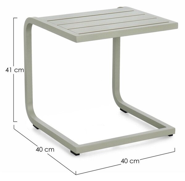 Măsuță de grădină din aluminiu 40x40 cm Taylor – Bizzotto