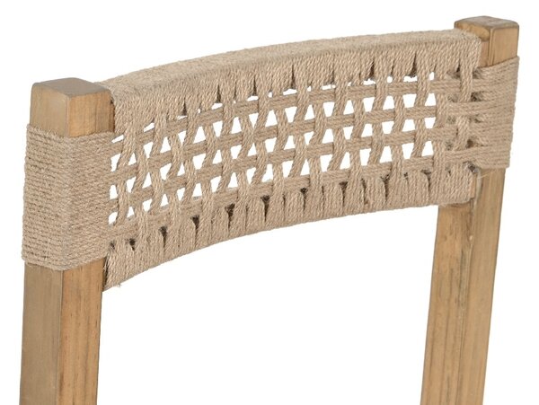 Scaun din lemn de pin bej 82 cm