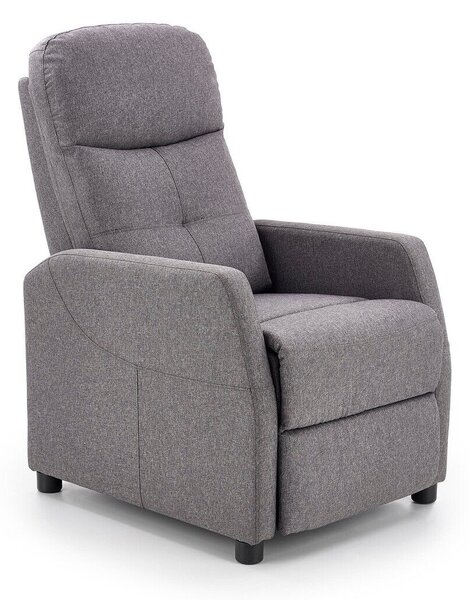 Fotoliu recliner Houston 597Gri inchis, 8x6x8cm, Tapiterie, PicioarePicioare: Plastic