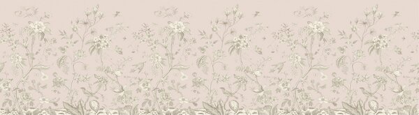 Bordură autocolantă Old graphic florals, 500 x 13,8 cm