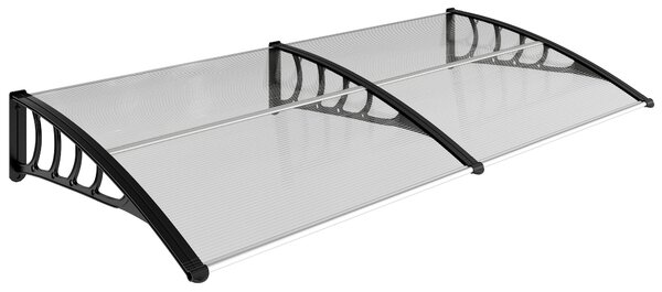 Outsunny Copertina moderna din PP, 200x96x27 cm, negru | Aosom Romania
