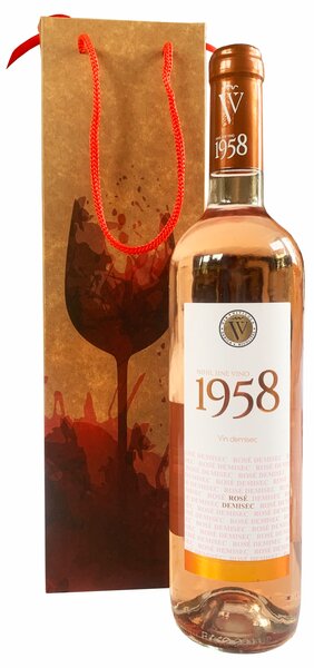 SET 10 Boxbag pungi cadou kraft model pahare pentru 1 sticla vin (35x10x9 cm)