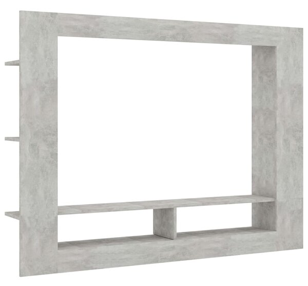 Comodă TV, gri beton, 152x22x113 cm, PAL