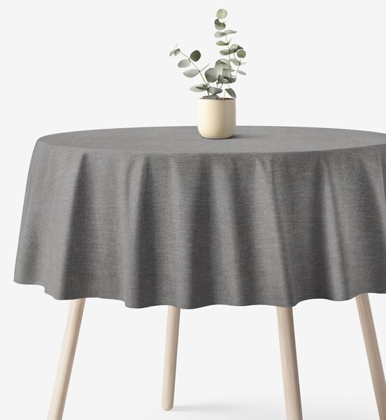 Goldea față de masă decorativă peru - gri - rotundă Ø 140 cm