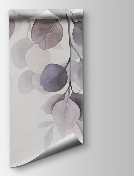 Fototapet Pastele în culori delicate, cu un motiv floral fin, Fototapet frunze, Fototapet populare, t00926v3 - Tapeko.ro