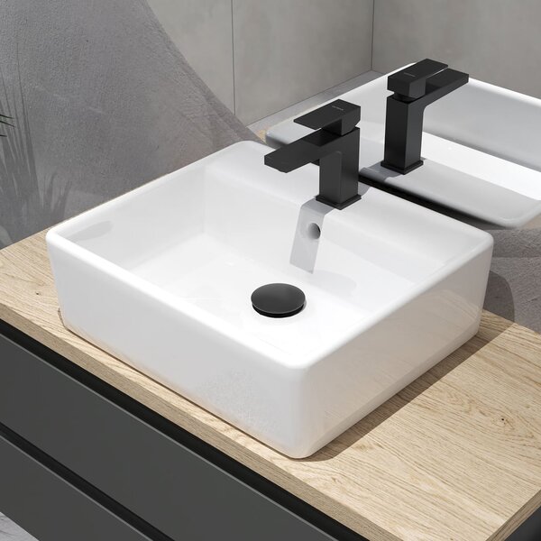 Oltens Hyls lavoar 58.5x44 cm dreptunghiular de blat alb luciu 41310000