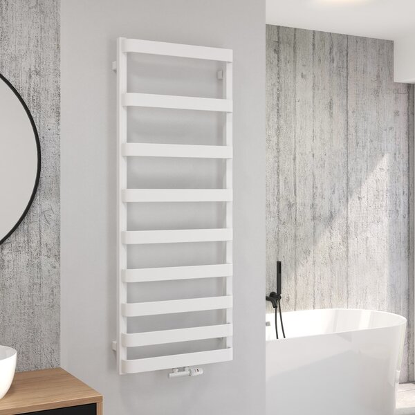 Oltens Varme calorifer de baie scară 129.5x50 cm alb 55002000