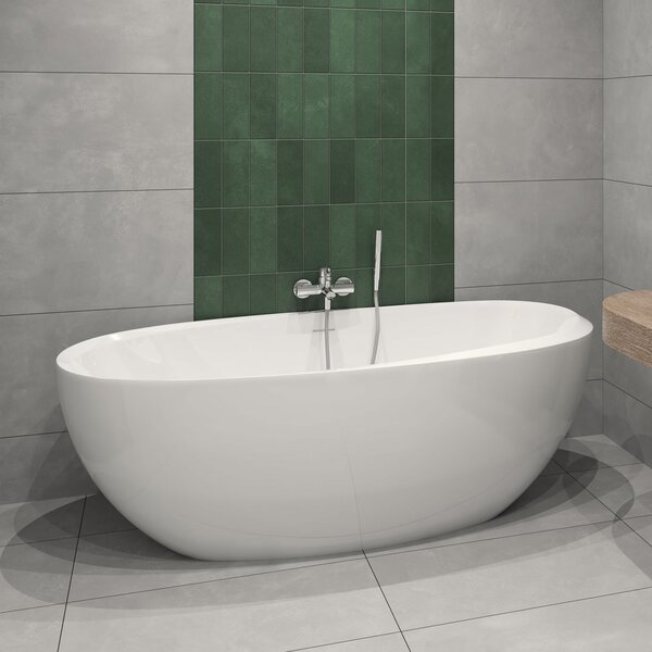 Hagser Anke cadă freestanding 170x80 cm ovală alb HGR13000012