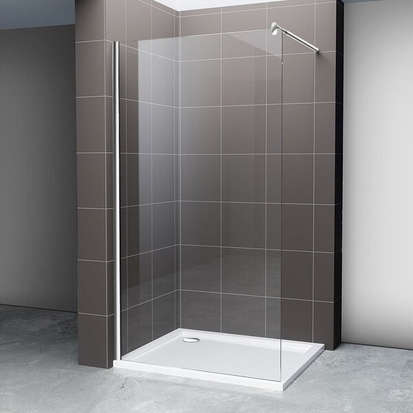 Hagser Bertina perete cabină de duș walk-in 100 cm crom luciu/sticla transparentă HGR16000022