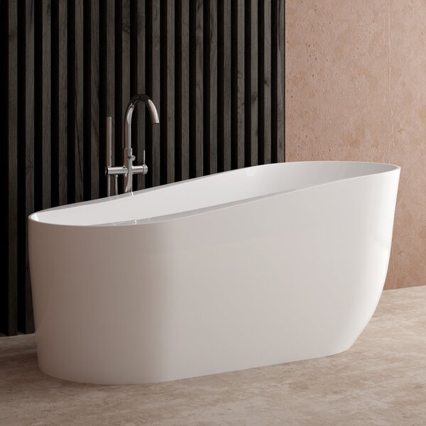 Ksuro 05 cadă freestanding 170x78 cm ovală alb 32009000