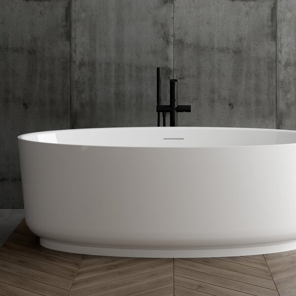 Ksuro 03 cadă freestanding 170x85 cm ovală alb 32006000